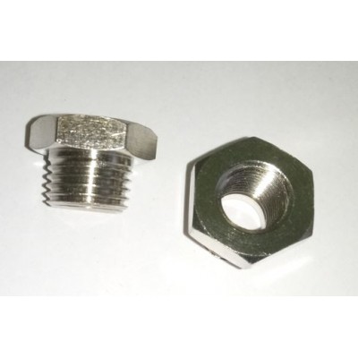 Переходник для компрессора, резьба 1/8 внутренняя - резьба 1/4 наружная  AEZ