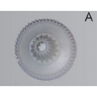 Шестерня привода пластиковая к мясорубкам аналог Bosch большая белая  AEZ