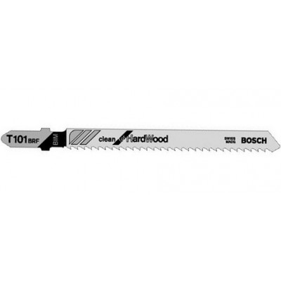 5 Пилки для лобзика Т 101 ВRF-BIMetal (прям.тонк.пропил,фанера,ламинат,обр. зуб)  Bosch